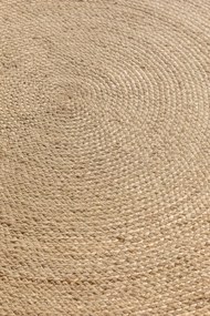 Hanse Home, Kusový koberec Jute Braided 106007 Ivory kruh, 100x100 (priemer) kruh, béžová, chodba / predsieň