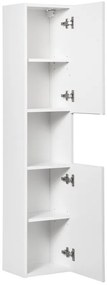 Koupelnová sestava Nova White s deskou a umyvadly 140 cm bílá/dub evoke
