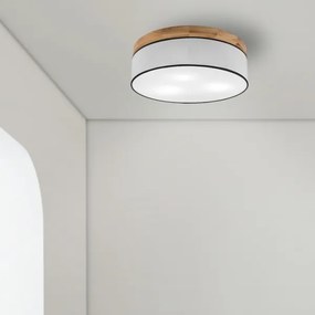Brilagi - LED Stropné svietidlo BELLADONNA 3xE27/15W/230V pr. 50 cm biela/dub