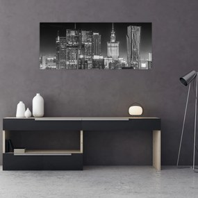 Obraz - Čiernobiely New York (120x50 cm)
