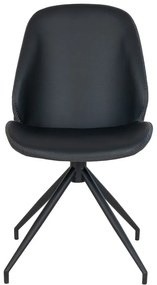 Čierne jedálenské stoličky v súprave 2 ks Monte – House Nordic