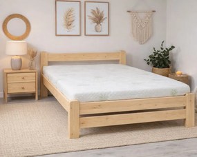 ECOMATRACE POSTEĽ ADAM BEZ ROŠTU, BOROVICA LAKOVANÁ Rozmery 140x200