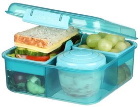 Box na desiatu/obed, 6 priehradiek SISTEMA 1,25 l - mix farieb Farba škatuliek SISTEMA: Modrá