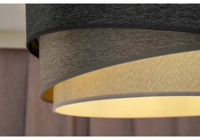 Duolla - Luster na lanku KOBO 1xE27/15W/230V pr. 45 cm antracit/šedá/biela