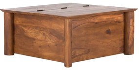furniture-nabytek.cz - Masívny konferenčný stolík Merlin III z palisandru, lakovaný, hnedý – 95×95×45 cm