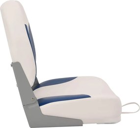 Skladacie sedadlo do lode sada 1 s modro-bielym vankúšom