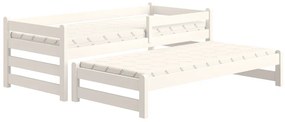 Detská posteľ Alis DPV 001 s prístelkou - 80x200 cm - biela