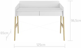 AKCIA Biely detský písací stôl SO SIXTY II. akosť