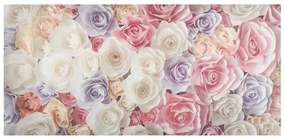 Magnetické obrazy Pastelové papierové umelecké ruže