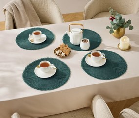 Okrúhle prestierania, 4 ks, zelené