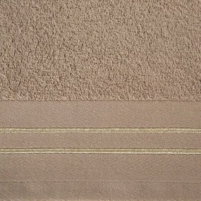 Dekorstudio Bavlnený uterák OLIVIA so zlatou výšivkou - béžový Rozmer uteráku: 50x90cm