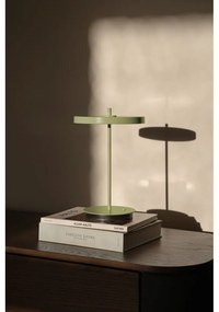 Zelená kovová LED stolová lampa s kovovým tienidlom (výška 31 cm) Asteria Move – UMAGE