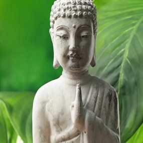 Ozdobný paraván Květiny Buddhových listů - 110x170 cm, trojdielny, obojstranný paraván 360°