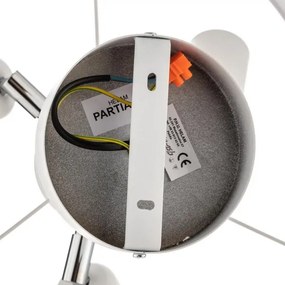 Luster na tyči HELEN 3xE27/15W/230V béžová/zlatá