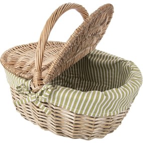 Orion Prútený piknikový kôš s vekom