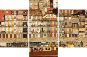 Obraz - Nábrežná štvrť, Portugalsko (90x60 cm)