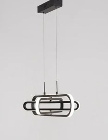 LED luster Arte 64 čierne
