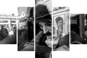 Obraz - Charles Chaplin v Prahe (150x105 cm)
