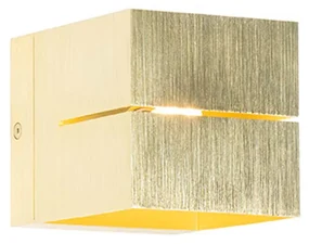 Inteligentná nástenná lampa zlatá 9,7 cm vrátane Wifi G9 - Transfer