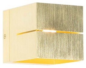 Inteligentná nástenná lampa zlatá 9,7 cm vrátane Wifi G9 - Transfer