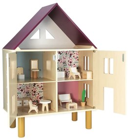 Drevený domček pre bábiky s príslušenstvom Twist Janod