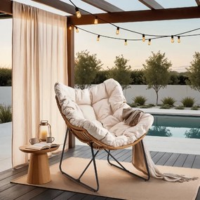 PROXIMA.store - Relax­­ačné kreslo FIN FARBA: sivá