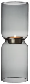 Svietnik Lantern, 25cm, tmavo sivý