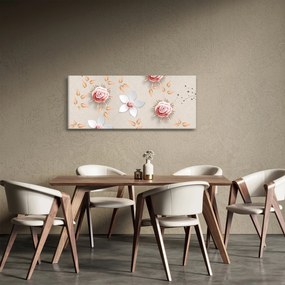 Obraz - Kvety ruží (120x50 cm)
