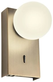 Redo 01-4658 - LED nástenné svietidlo NORMA LED/5W/230V CRI 90 USB bronzové