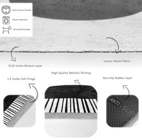 Bielo-čierny koberec 160x230 cm - Mila Home