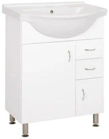 Kúpeľňová skrinka s umývadlom Keramia Pro 65,8x51,4 cm biela PRO65DV