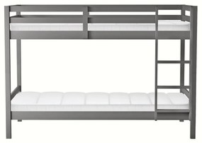 Detská poschodová posteľ 90 cm Invocato (sivá) (s roštom). Vlastná spoľahlivá doprava až k Vám domov. 1116362