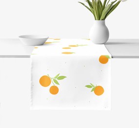 Goldea behúň na stôl 100% bavlnené plátno - pomaranče 20x120 cm