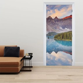 Fototapeta na dvere - Horská kanadská krajina (95x205cm)
