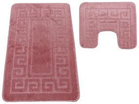 Sada kúpeľňových koberčekov Montana Ethnic Dark Rose