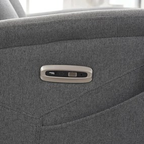 Polohovacie kreslo sivý, elektrické TV-929 GREY2
