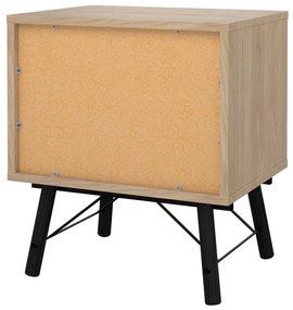 Nočný stolík v dekore duba v prírodnej farbe Ry – Tvilum