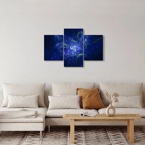 Obraz - modrá abstrakcia (90x60 cm)