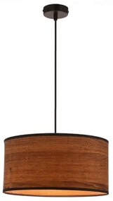 Luster na lanku LEGNO 1xE27/40W/230V pr. 30 cm hnedá