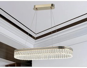 LED stmievateľný krištáľový luster na lanku THALIA LED/50W/230V 3000-6000K + diaľkový ovládač