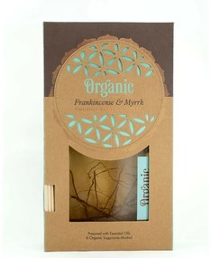 Organický difuzér Frankincense & Myrrh 150 ml, s tyčinkami