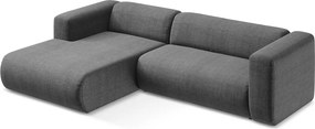 Sivá rohová pohovka (ľavý roh/s leňoškou) Ekahi – Makamii