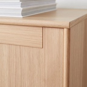 Set nástennej vitríny s osvetlením a komody v dekore duba 133x136 cm Mistral - Hammel Furniture