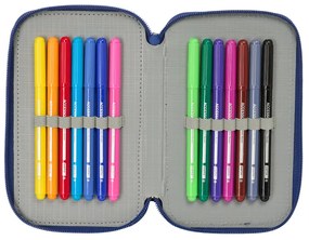 Peračník 2zip plný FC Barcelona modrá