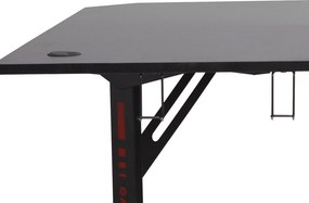 AKCIA Rohový písací stôl B-219 čierny II. akosť