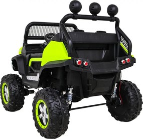 Ramiz Mercedes Benz Unimog pre deti Zelený + pohon 4x4