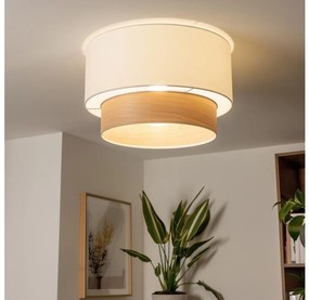 Brilagi - LED prisadený luster CERIA 1xE27/40W/230V pr. 50 cm biela/bežová