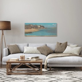 Obraz - Odilon Redon, Village by the Sea in Brittany, reprodukcia (120x50 cm)