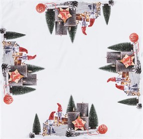 BO-MA Trading Vánoční ubrus Adventní svícen, 85 x 85 cm