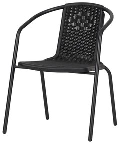 Záhradná stolička 50 x 60 x 70 cm čierna | jaks